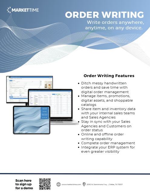 MarketTime Order Writing